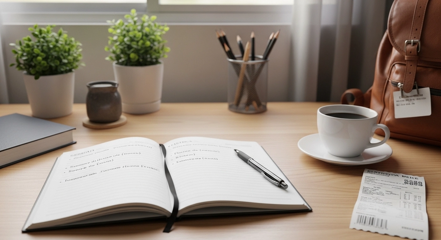 Modelo simples de planejamento semanal