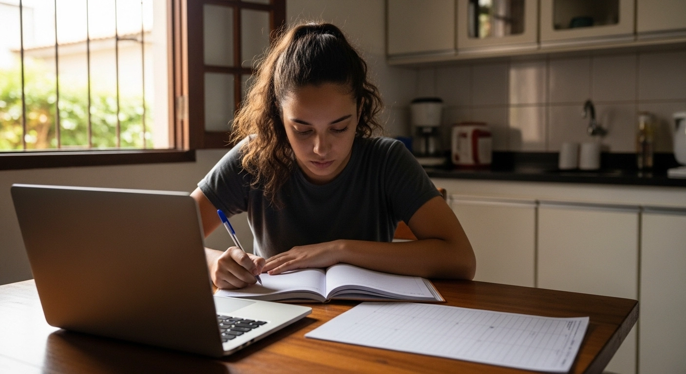 Modelo de rotina de estudo para iniciantes