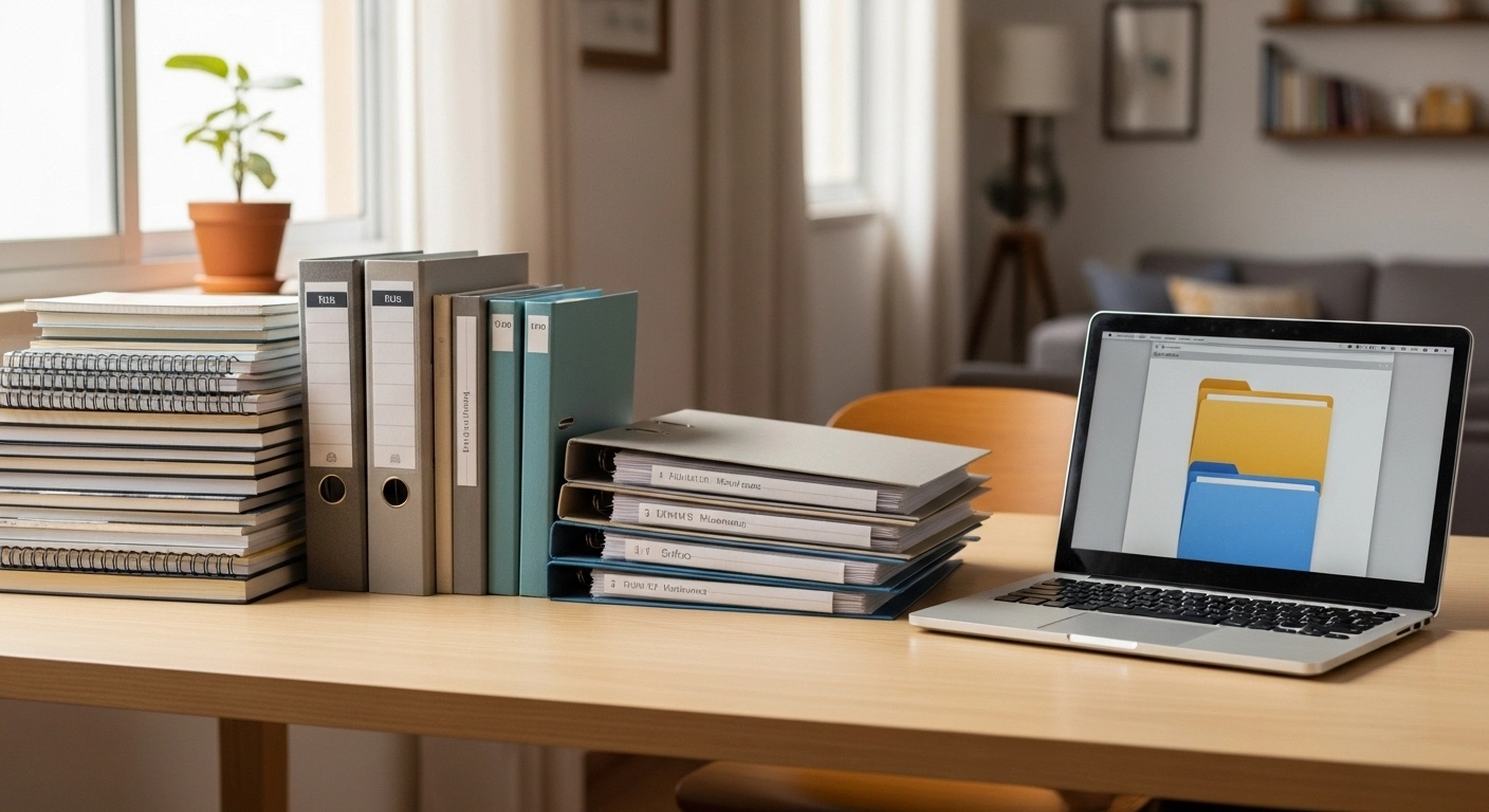 Como organizar material acumulado