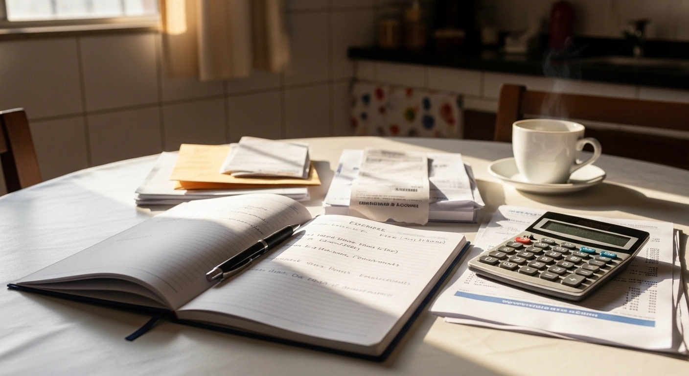 Como organizar contas da casa em um caderno