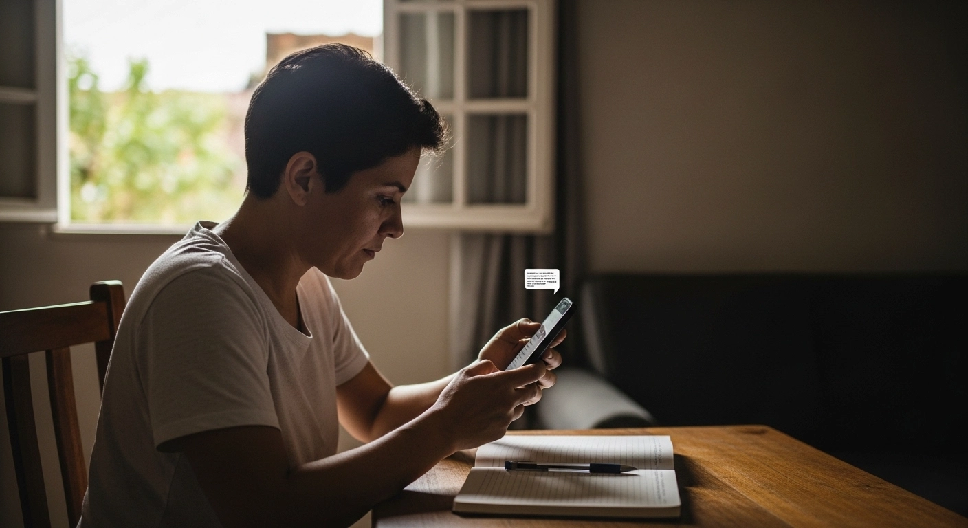 Checklist antes de enviar mensagem importante