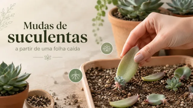 Como fazer mudas de suculentas a partir de uma folha caída