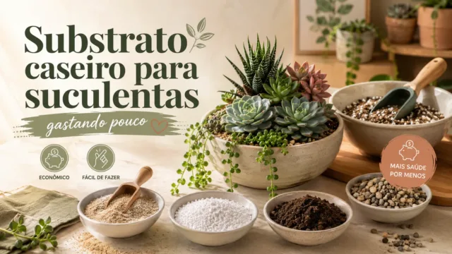Como fazer substrato caseiro para suculentas gastando pouco