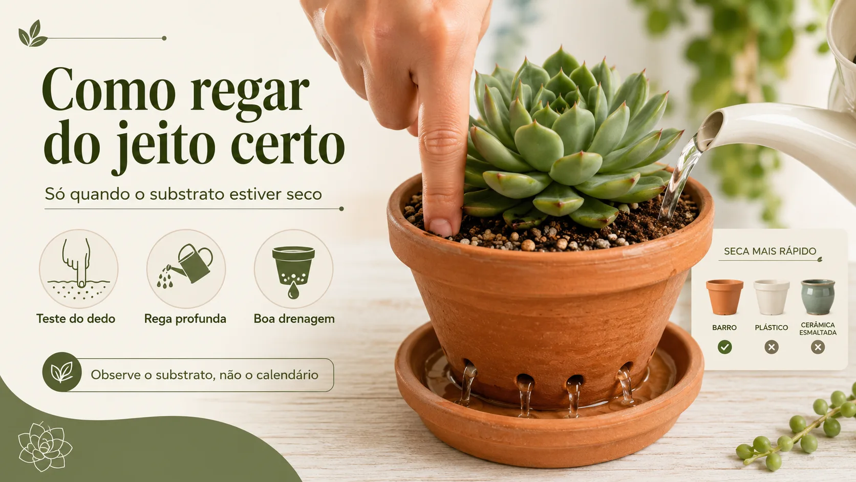 Como regar do jeito certo (e nunca mais ter esse problema)