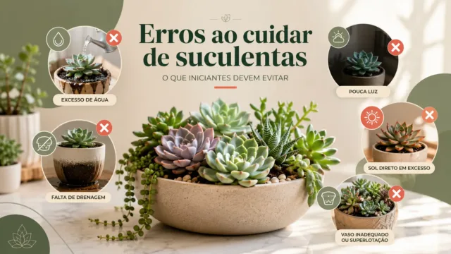 Erros que todo iniciante comete ao cuidar de suculentas