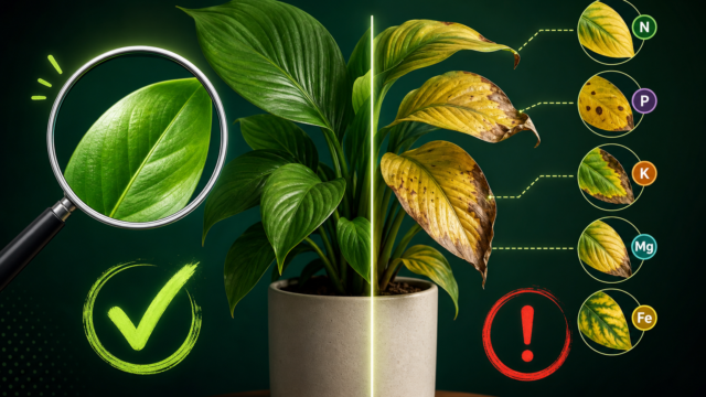 Identificar deficiência nutricional plantas: guia prático para cuidar bem das suas plantas de interior